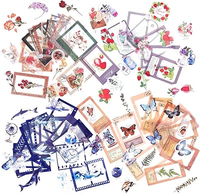 120 feuilles d'autocollants pour scrapbooking, cadre photo, autocollant décoratif en pet pour album