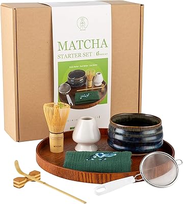 COFFRET CADEAU COMPLET MAI CHA POUR FÊTE MATCHA BOL À