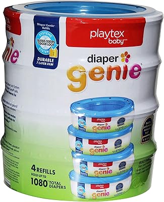Playtex original diapers genie paquet de 4 total de 1080 couches