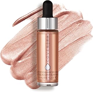 Cover fx custom enhancer drops surligneur liquide, multi-usage, se mélange avec le fond