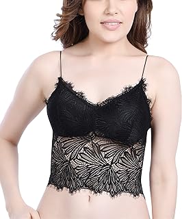 Soutien-gorge rembourré en dentelle pour femme
