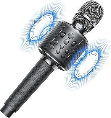 Microphone de karaoké microphone de karaoké sans fil bluetooth goda 4 en 1