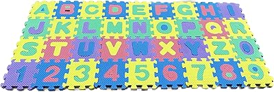 36 tapis de puzzle en mousse alphanumérique (abc, 123) jouets pour bébé