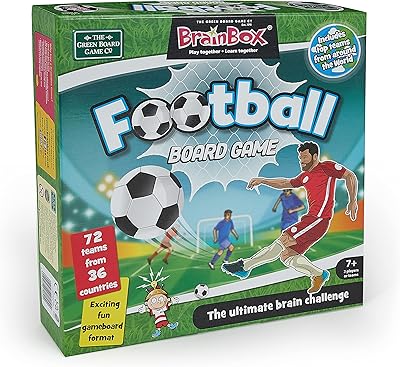 The green board game co. brainbox gre91050 jeu de football, plusieurs couleurs