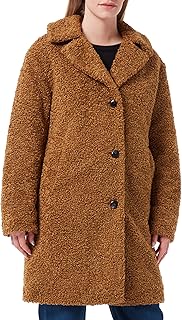 Manteau teddy mi-long à simple boutonnage scotch & soda avec manteau en laine