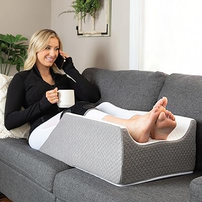 Oreiller élévateur de jambe colps | housse jacquard élégante et stylée compensé post-chirurgical