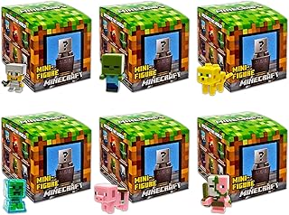 Boîte à rideaux avec mini figurines minecraft de la série minecraft