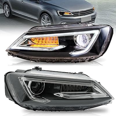 Ensemble de phares fland pour volkswagen jetta 2012-2018 (non gle), plug and play