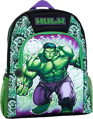 Sac à dos marvel kids the incredible hulk, noir, taille unique, sacs à
