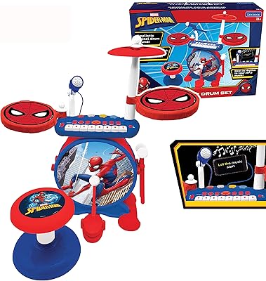 Kit de batterie électronique spider-man pour enfants jouet musical son réaliste