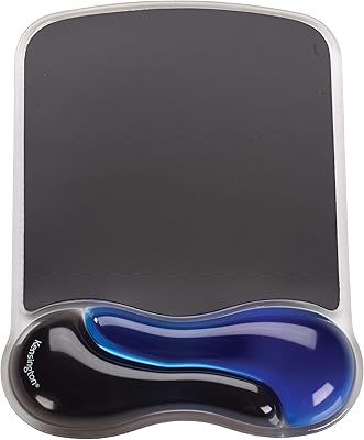 Tapis de souris kensington duo gel avec repose-poignet - bleu (k62401am)