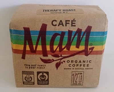 Café de lavement biologique café mam (0,5 lb) le seul café de lavement