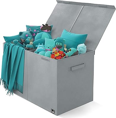 Coffre à jouets mindspace pour d'enfants rangement pour animaux en peluche avec couvercle
