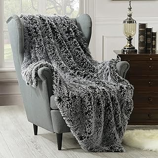 Couverture en fausse fourrure horimut home - couverture de luxe à poils longs