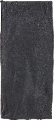 Motif de couleur unie en microfibre, gris - serviettes de bain
