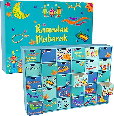 Calendrier du ramadan happy journey ajoutez cette boîte pré-assemblée à vos décorations du