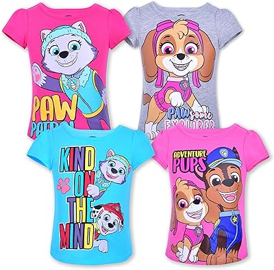 Ensemble 4 pièces t-shirt à manches courtes nickelodeon pour filles