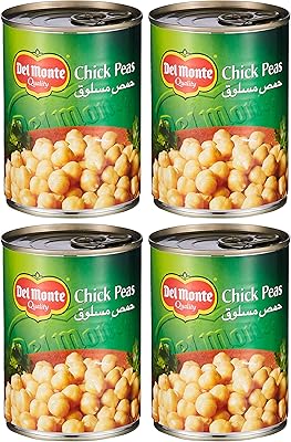Pois chiches bouillis en conserve del monte, 400 grammes (paquet de 4)