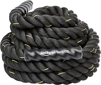 Corde d'entraînement durable pour exercices de combat amazonbasics 2", 490 x 1,9 x