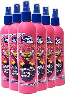 Spray démêlant suave kids pour un coiffage sans déchirure, incroyable formule démêlante testée
