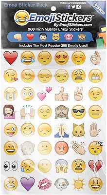 Autocollant emoji boxer (pack de 6 feuilles), autocollants emoji. Diaytar : Vivez l'expérience du shopping malin