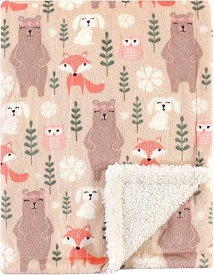 Couverture en peluche unisexe en vison et sherpa hudson baby taille unique