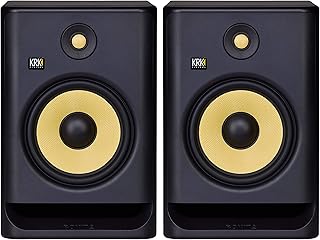 Paire de moniteurs de studio professionnels krk rocket 8g4 8 pouces double ampli