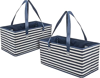 Sacs d'épicerie réutilisables extra larges planet eye avec fond renforcé (paquet de 2)