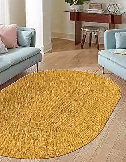 Tapis en jute naturel agro richer fait à la main, style bohème tressé