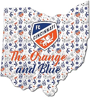 Fan creations mls fc cincinnati panneau d'état floral unisexe cincinnati couleur de l'équipe