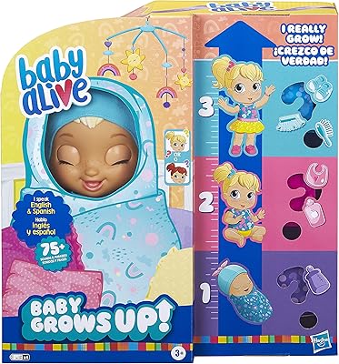 Baby alive baby grow up (happy) - happy hop ou merry meadow, poupée