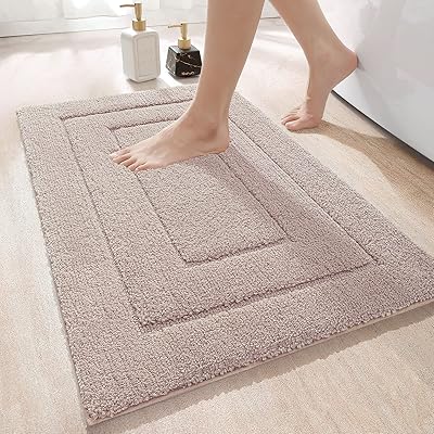 Tapis de bain de luxe eni, tapis de bain en microfibre ultra doux