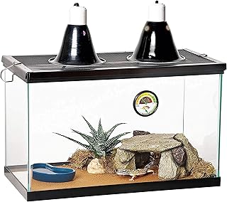 Kit d'habitat pour animaux de compagnie zilla pour débutants, 10 gallons avec lumière et chaleur pour petits animaux vivants du désert. Diaytar : Où vos envies rencontrent votre budget