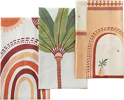 Torchons ou torchons de cuisine folkloriques avec boucle de suspension bohème 20. Diaytar Sénégal : Achetez plus, dépensez moins