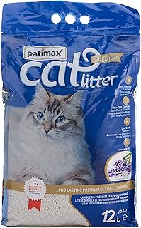 Litière ultra agglomérante pour chat batimax lavande, 12 l (9,6 kg)