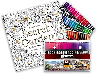Lot de 60 stylos aquarelle vibrants avec livre de coloriage pour enfants