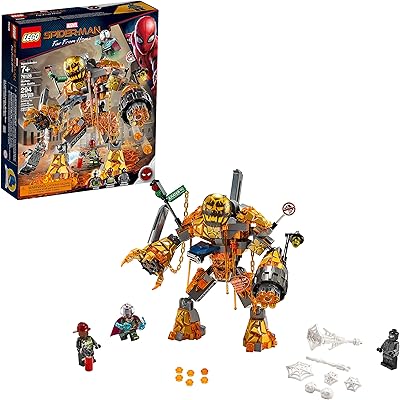 Lego marvel spider-man loin de chez soi : molten man battle 76128, nouveau