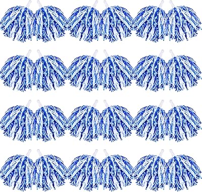 Ensemble de pompons de pom-pom girl vibe avec poignée en aluminium, équipe