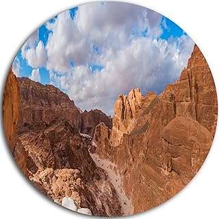 Design art mt11590-c11 disque mural en métal white canyon dans le sud du