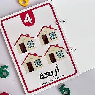 Cartes de chiffres arabes pour les enfants qui apprennent les chiffres arabes