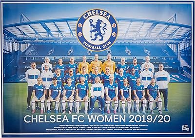 Chelsea fcw 2019/20 squad a2 affiche de football / impression / art mural