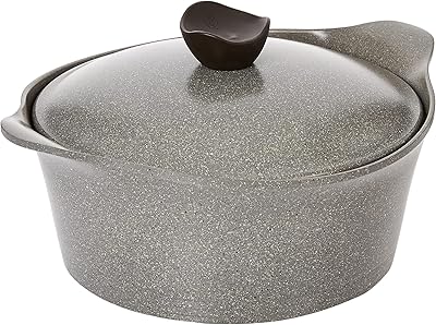 Neoflam marmite d'eni taille 28 cm marbre gris couvercle avec bouton