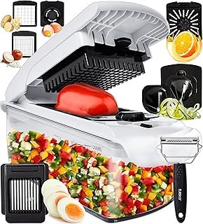 Hachoir à légumes et oignons fullstar - éplucheur, hachoir à salade, trancheuse à