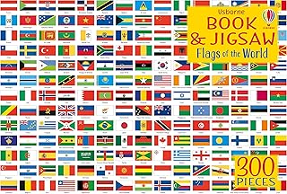 Livre usborne et puzzle drapeaux du monde