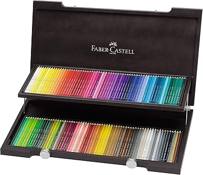 Crayons aquarelle pour artistes faber-castell albrecht durer 120 couleurs dans une boîte