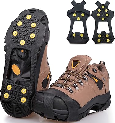 Silanon bottes de ski de neige pour bottes, traction de marche, nœud