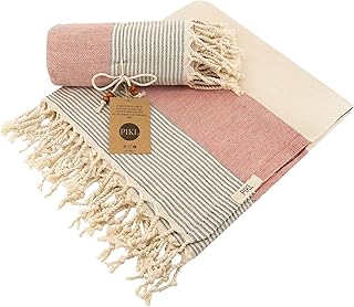 Serviette de plage turque pickel cruise 100 % coton naturel respectueux
