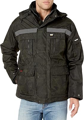 Parka isolée robuste caterpillar pour hommes