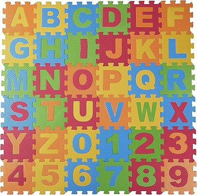 Ensemble de tapis de jeu en mousse coolbaby de 36 pièces carreaux