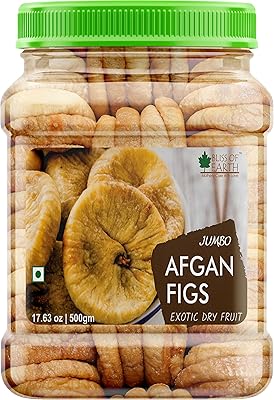 Bliss of earth figue afghane jumbo 500g, fruits secs, emballé sous vide